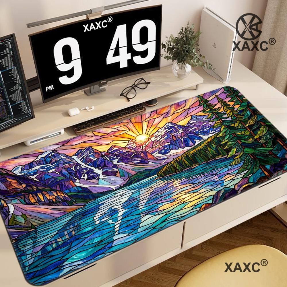 Desk Setup Natural - Настольный коврик с горным пейзажем и
