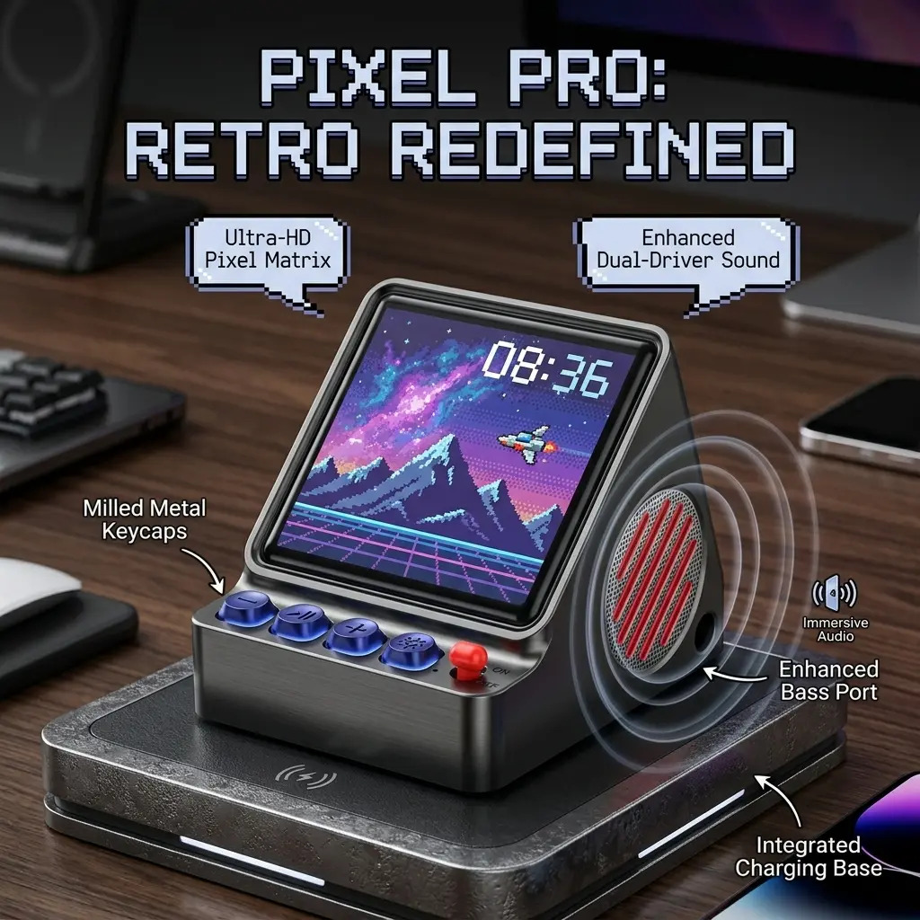 Speaker Desk Setup - Портативная колонка с программируемым LED-дисплеем в