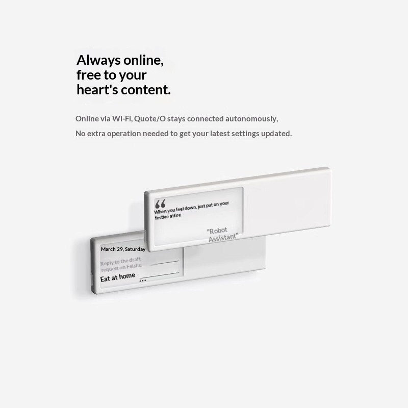 Desk Setup Quotes - Умный Wi-Fi дисплей с электронными чернилами