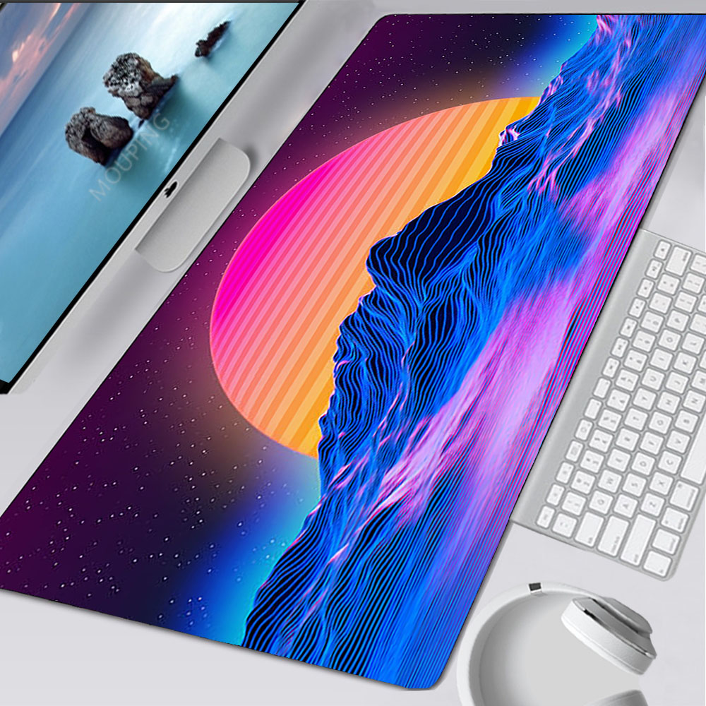 Desk Setup Game - Коврик для мыши Vaporwave Retrowave/synthwave 900x400
