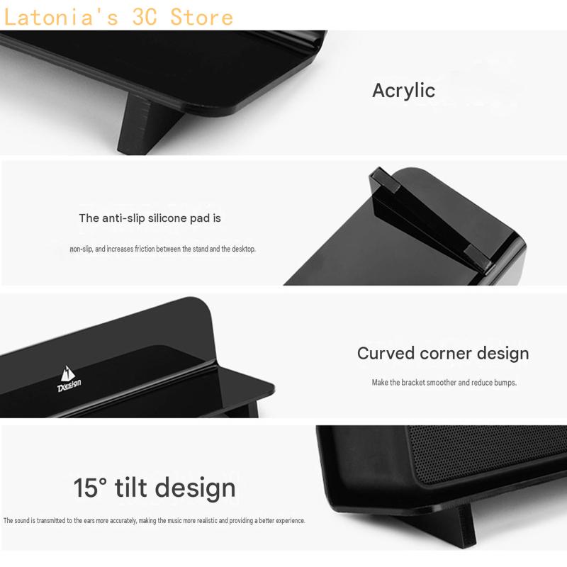 Speaker Desk Setup - Черный акриловый держатель динамика для динамика