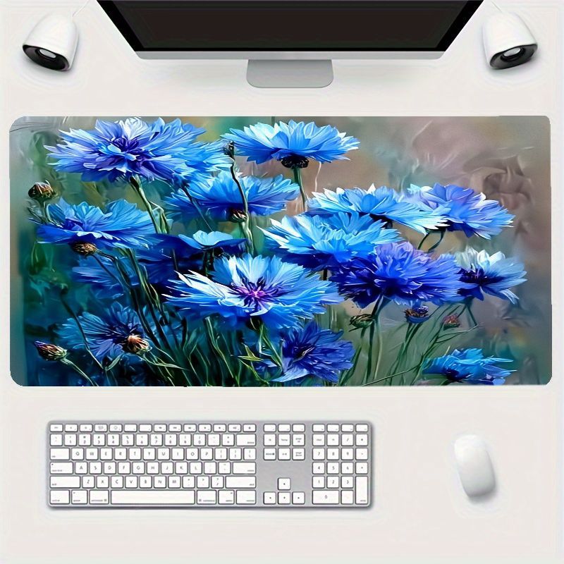Desk Setup Natural - Большой коврик для мыши Brand Blue