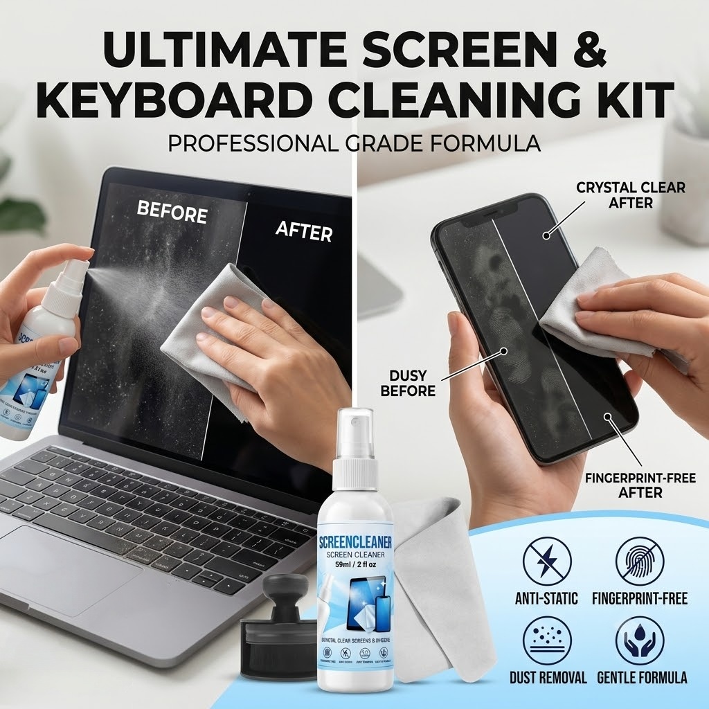 Monitor Cleaning Kit - Набор антистатического спрея для очистки экрана