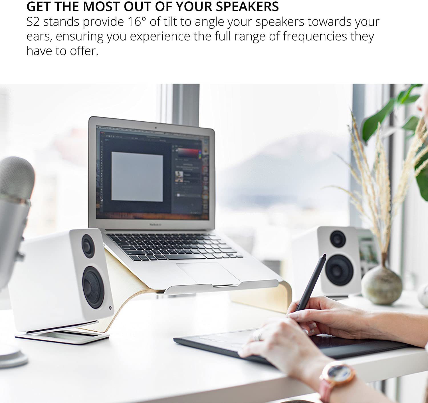 2 шт. настольные подставки для – обзор и цена Speaker Desk Setup