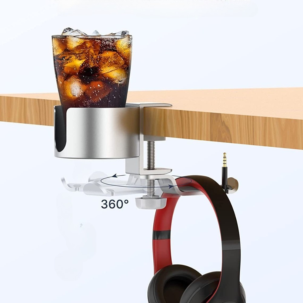 360 °   Вращающийся держатель  – обзор и цена Desk Setup Headphones