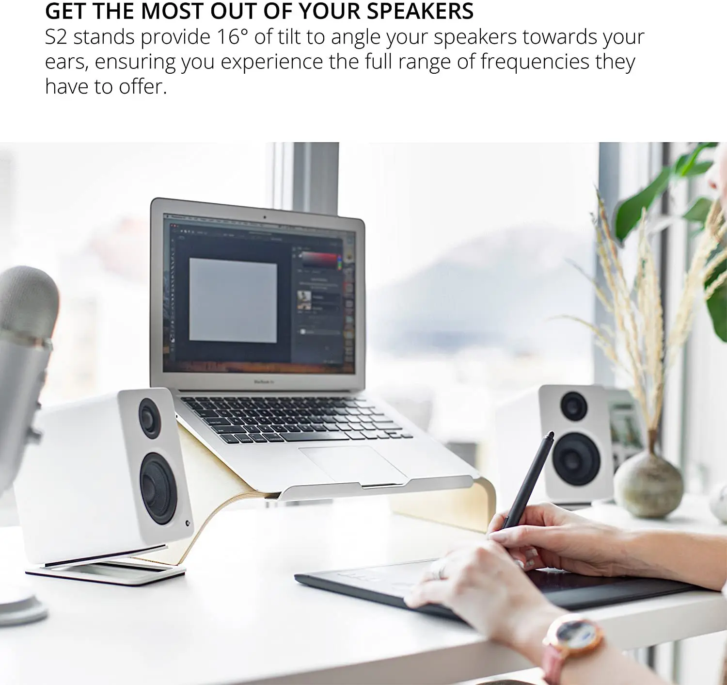 2 шт. настольные подставки для – обзор и цена Speaker Desk Setup