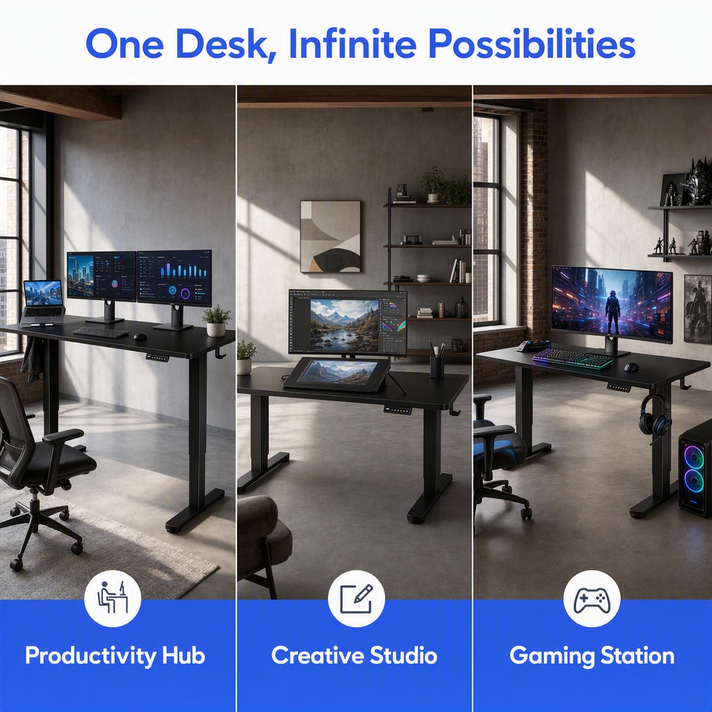 Электрический стол с регулируе – обзор и цена Desk Setup Height