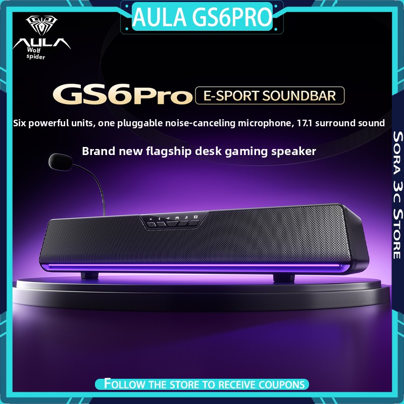 AULA GS6Pro Киберспортивная ко – обзор и цена Speaker Desk Setup