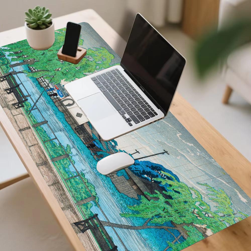 Коврик для мыши «Дождь у пруда – обзор и цена Desk Setup At Office