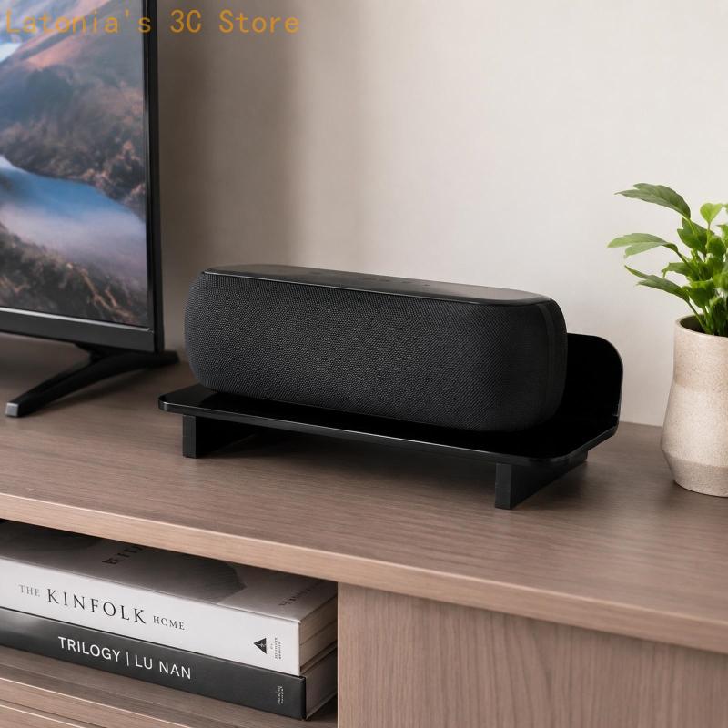 Черный акриловый держатель дин – обзор и цена Speaker Desk Setup